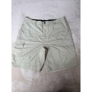 Hurley Buckle Hybrid Cargo Shorts Beige Snap Pockets,H2O DRI Size 40